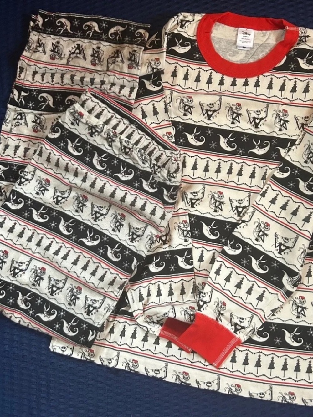 Hanna Andersson Nightmare Before Christmas Men PJ Set Jack Skellington M